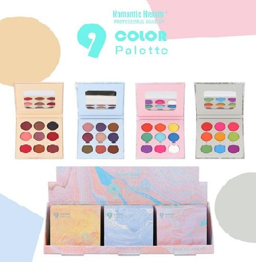 PACK DE 12 UNIDADES. SOMBRA. 9 COLORS PALETTE.