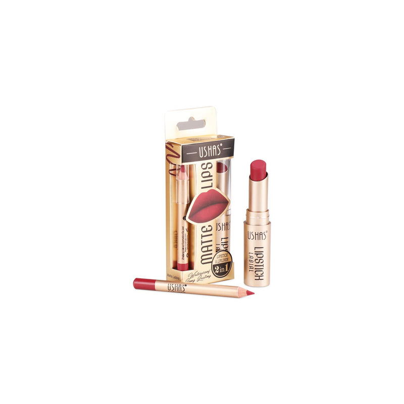 Delineador de Labios + Labial Matte de USHAS®