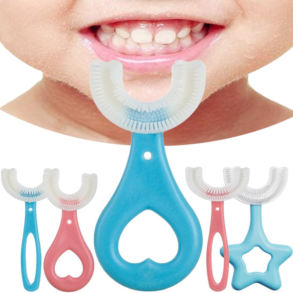 Cepillo de dientes en forma de U para niños